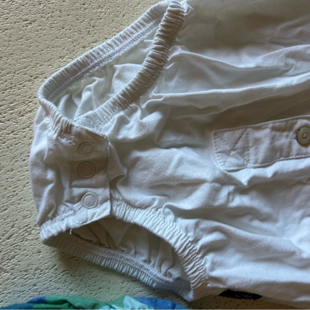 Baby Bodysuit Set - White and Plaid - Picture 9 of 9